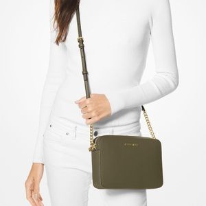 Michael Kors Large Jet Set Crossbody - Olive